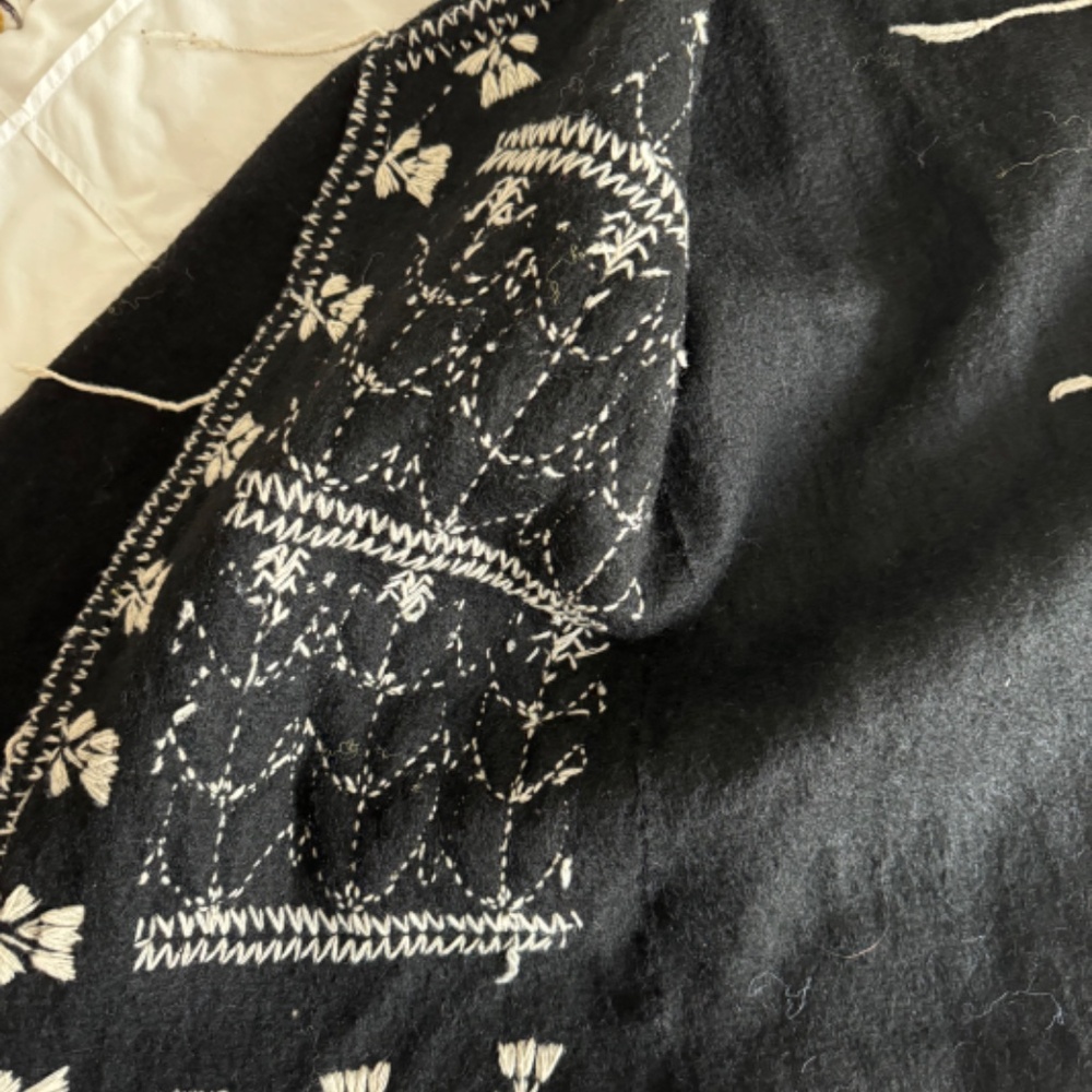 Thevintagejesus embroidered wool jacket sweater - Picture 4 of 11